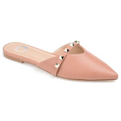 Journee Collection Womens Dreah Slip On Pointed Toe Mules Flats