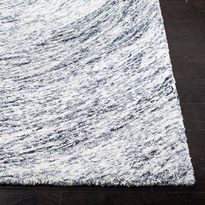 Gray Handmade Tufted Wool 6' x 9' Area Rug