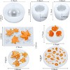 JDICTION 7Pcs Halloween Thanksgiving Resin Molds - Pumpkin, Ghost & Maple Silicone for Epoxy Casting, Candle, Fall DIY Craft & Decoration - 2 of 4