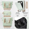 YONWAY 4-Piece Luggage Set ,20in Carry-On(Front opening panel design),28in Checked Suitcase,Duffel Bag ,Wet-Dry Toiletry Bag,Back to School - 4 of 4