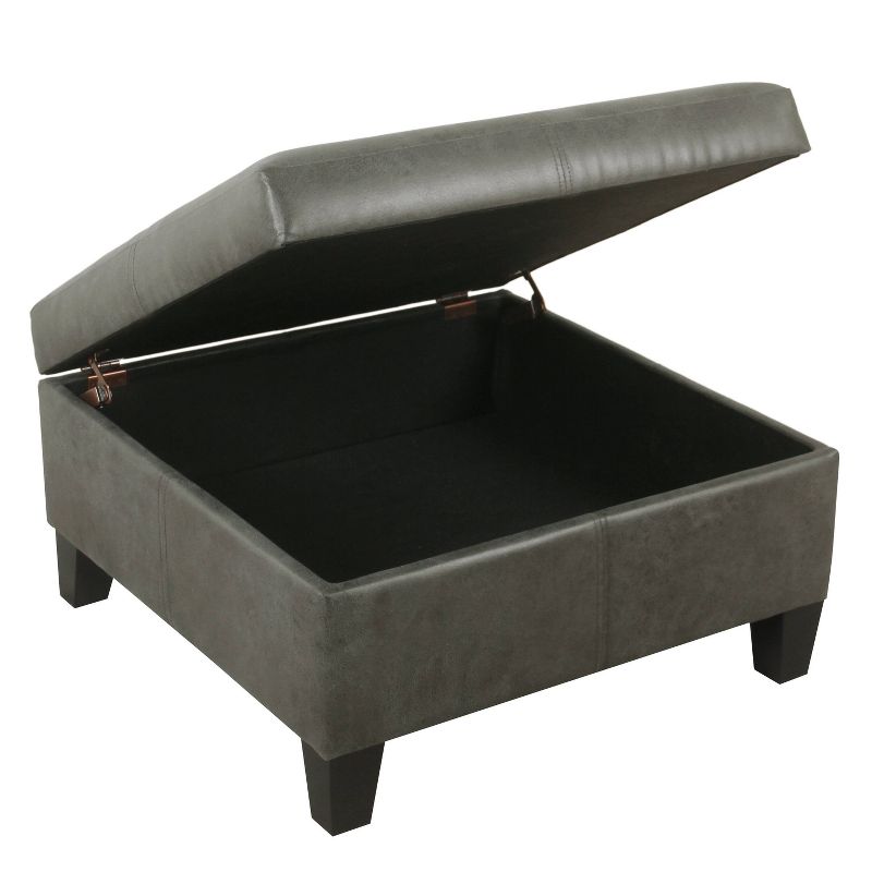 Luxury Large Square Storage Ottoman - HomePop, 5 of 11