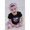 Disney Nightmare Before Christmas Zero Sally Jack Skellington Baby Girls Bodysuit Pants and Headband 3 Piece Outfit Set Newborn to Infant - 4 of 4