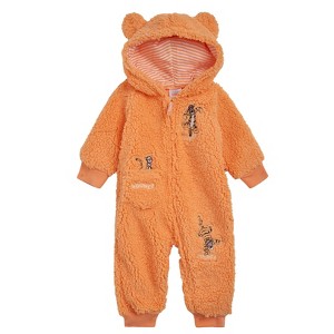 Disney Winnie the Pooh Mickey Mouse Lilo & Stitch Nightmare Before Christmas Monsters Inc. Baby Zip Up Coverall Newborn to Infant - 1 of 4