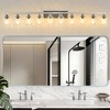 DAKAFUL Modern Bathroom Vanity Light, 4/5/6/8/10-Light Vanity Fixtures with Clear Glass Shade, Reversible Wall Sconces Over Mirror,for Bedroom - 2 of 4