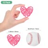 Unique Bargains Heart Shaped Wicker Rattan Decorative DIY Crafts Balls 2.4 Inch 12 Pcs - 2 of 4