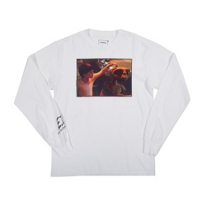 E.T. Elliot & E.T. Screenshot Adult White Crew Neck Long Sleeve Tee - 1 of 3