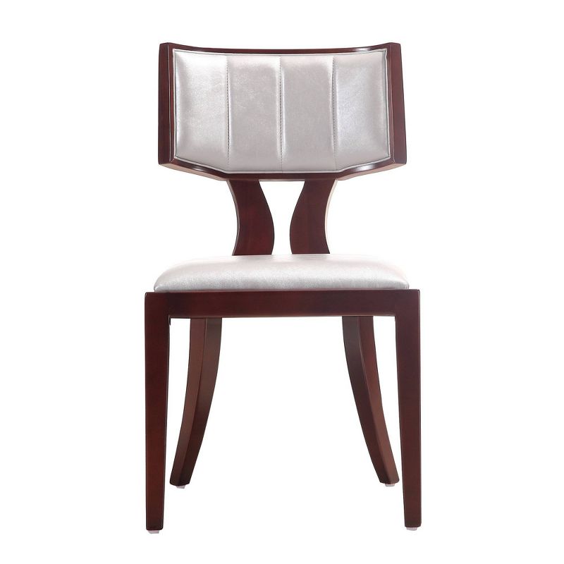 Set of 2 Pulitzer Faux Leather Dining Chairs Pearl - Manhattan Comfort, 3 of 8