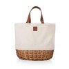 Picnic Time Promenade Beige Canvas Picnic Basket: Wicker, Solid Pattern, Disney Licensed, Lifetime Warranty - image 2 of 4