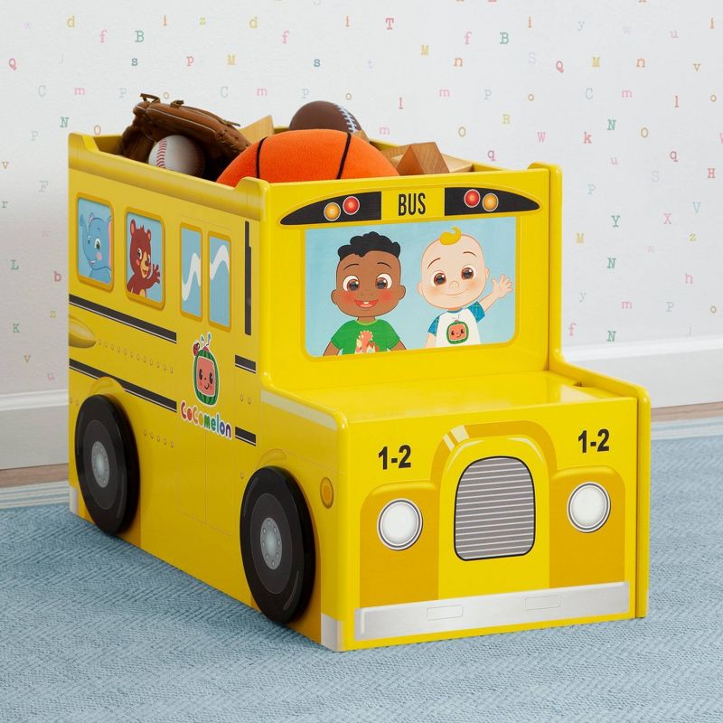 Delta Children Cocomelon School Bus Toy Box - Greenguard Gold Certified, 4 of 15