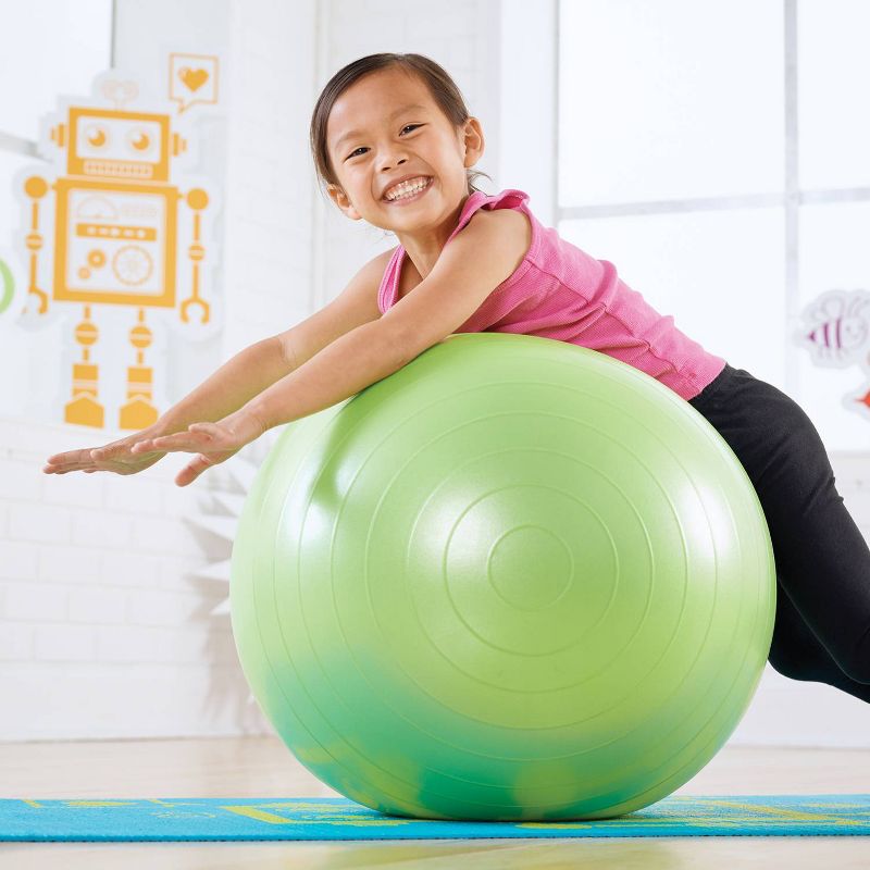 Merrithew Kids&#39; Stability Ball with Pump - Lime (45cm), 4 of 5