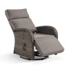 Belord Outdoor Swivel Recliner Chair, Recliner Patio Swivel Chair with Adjustable Reclining Back and Lifting Footrest, Wicker Outdoor Lounge Chair - 4 of 4