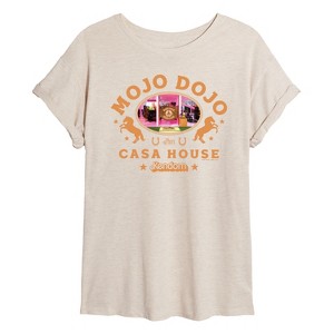 Women's - Barbie - Mojo Dojo Casa House West Oversized Graphic T-Shirt - 1 of 4