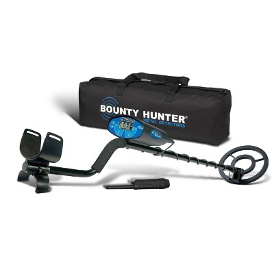 Bounty Hunter Quick Silver with Pinpointer and Carry Bag - Black