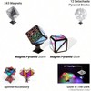 Magnet Pyramid Glow: 1 Cube To 1 Billion Shapes, 15pcs 12 Puzzles+ 243 Magnets, Glowing Toy - 2 of 4