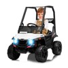 12V Kids Ride On Dump Truck with Remote Control & Sun Shade | Electric Car with LED Lights & Shock Absorption - 2 of 4