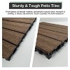 Gulches 20pcs Wood Deck Tiles , DIY Interlocking Decking Tiles, Floor Tile, Durable, Maintenance, Waterproof, Indoor Outdoor,  Light Coffee - 4 of 4
