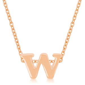 Slickblue Stylish Custom Initial Necklace for Women, 18" Link Chain+2" Ext., Rose Gold/Gold/Silver Options, b-z Options - 1 of 3