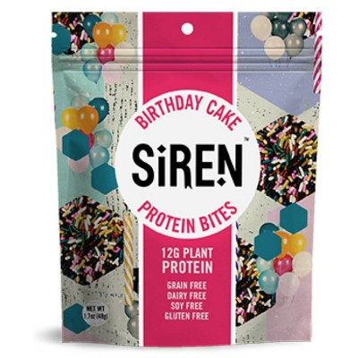 Siren Snacks Birthday Cake Protein Bites - 1.7oz
