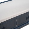 NicBex Solid Wood Storage Bench with 4 Doors,Entryway Bench with Adjustable Shelves,Shoe Bench with Removable Cushion for Entryway,Living Room - 4 of 4