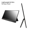 SideTrak Solo Pro 15.8" Freestanding Portable Monitor for Laptop - IPS Full HD 1920x1080 USB Anti-Glare LED Display with Kickstand- Black - 4 of 4