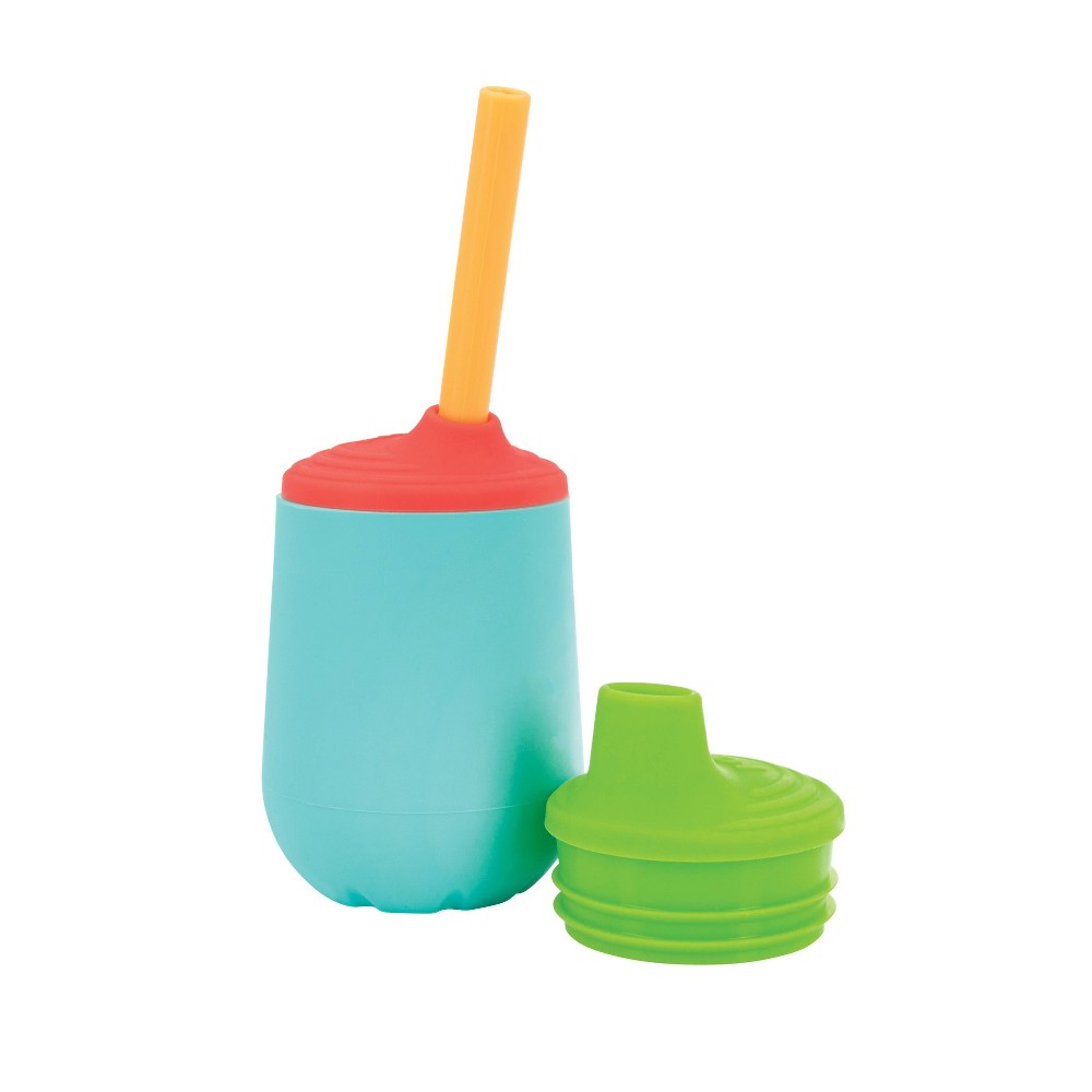 Photos - Glass Nuby 4oz Silicone Cup with 2 Tops 