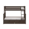 Twin XL Over Queen Bunk Bed With Storage Drawers - 3 of 4