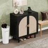 Okak Wooden Sideboard Buffet, Decorative Storage Cabinet with 2 Doors & Adjustable Shelves, Console Table for Kitchen Living/Dining Room - 3 of 4