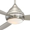 58" Minka Aire Modern Outdoor Ceiling Fan with LED Light Brushed Nickel Silver Wet Rated for Patio Exterior Porch Gazebo Garage - 3 of 4