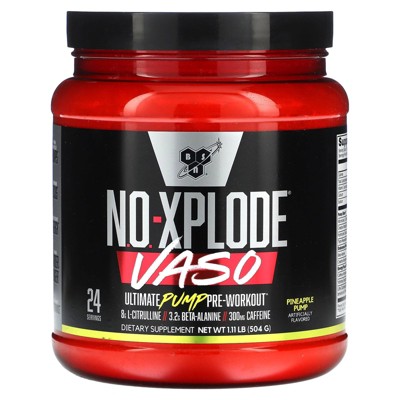 BSN No-Xplode VASO, Ultimate Pump Pre-Workout, Pineapple Pump, 1.11 lb (504 g)
