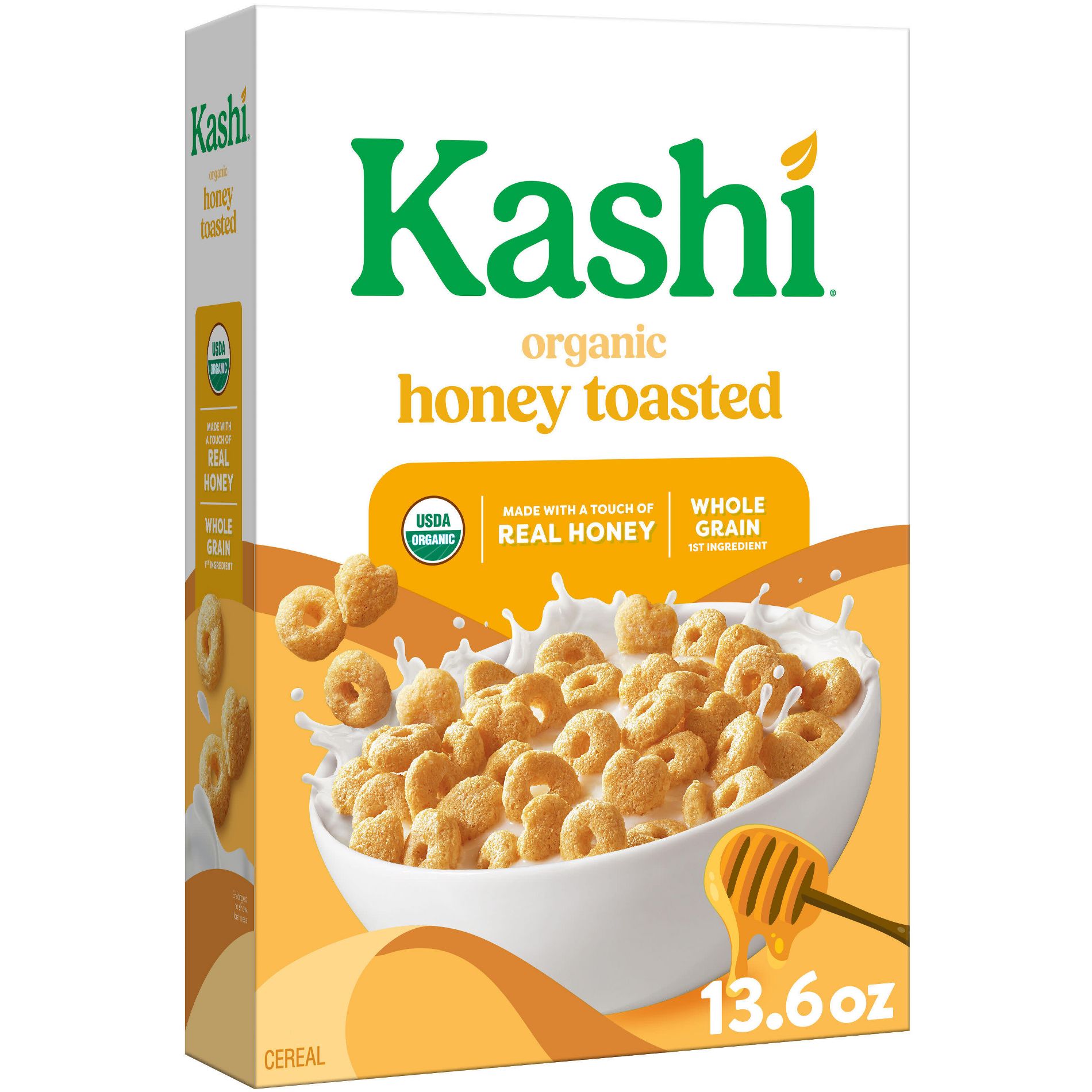 Kashi Organic Honey Toasted Oat Breakfast Cereal - 13.6oz