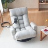 NicBex 360°Swivel Lazy Lounge Chair Recliner with Adjustable Head&Waist,Rotatable Floor Gaming Chair with Phone Stand for Adults,Kids&Gamers - 2 of 4