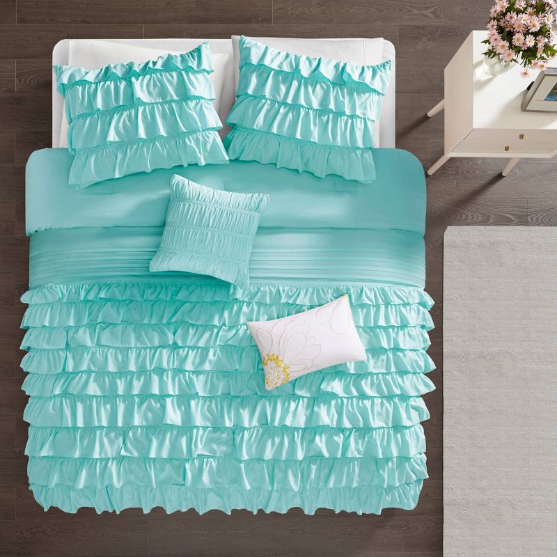 Marley Ruffle Comforter Set - Intelligent Design, 1 of 10