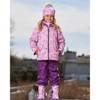 Deux par Deux Girl 3-In-1 Mid-Season Outerwear Set with Printed Jacket Lilac and Multicolored Butterfly - 2 of 4