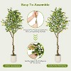 Artificial Lemon Tree Indoor, Pre-lit Potted Faux Lemon Tree with Fruit and Leaves, Lemon Plant with Lights for Home Decor Office Living Room - 4 of 4