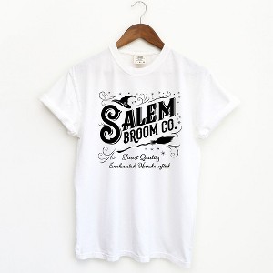 Simply Sage Market Women's Salem Broom Co Short Sleeve Garment Dyed Tee - 1 of 4