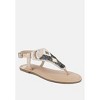Chitra Pin Buckle Beaded Flat Sandals Women - 2 of 4
