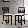Gulches Black and White Rubberwood Dining Chairs Set of 2 - 4 of 4