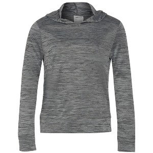 Sporti Sporti Youth Unisex L/S Hybrid Hooded UPF 50+ Sun Shirt Black Large(10/12) - 1 of 4
