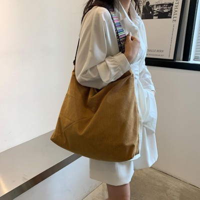 BEAFUP Tote Bag Women Large Crossbody Bag Stylish Handbag for Women Corduroy Hobo Bag Fashion shoulder Bag Purse