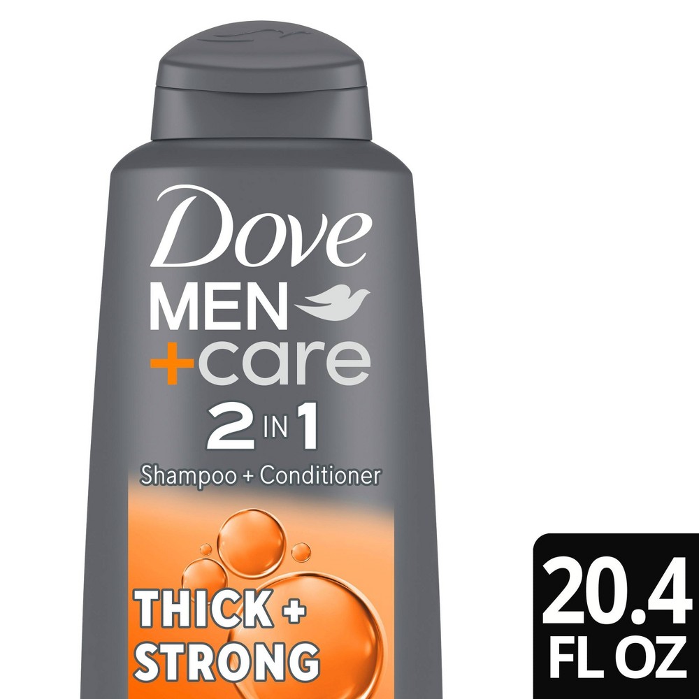 Dove Men+Care 2 in 1 Shampoo + Conditioner Thick + Strong for Fine or Thinning Hair
