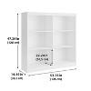 Bookshelf,6 Cube Bookcase, 53" Tall  Storage Shelf with 6 Storage Compartments, For Study, Bedroom, Living Room - 2 of 4