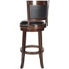 Brockway Swivel Bar Stool - FOX7016 - Cappuccino/Black - Safavieh Couture - 3 of 4