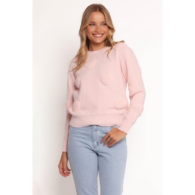 Petal and Pup Orlenda Heart Knit Sweater