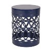 2pc Modern Metal and Round End Table Outside-Christopher Knight Home - 3 of 4