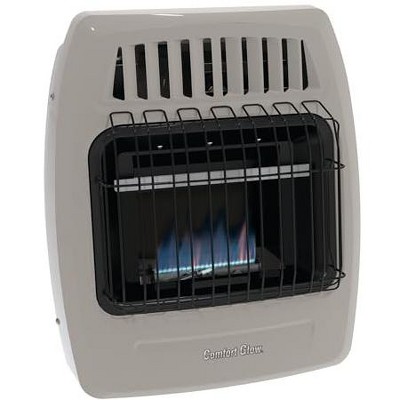 Comfort Glow Ambient Blue Flame Gas Wall Heater 10000 BTU foot s 400 sq-ft LP/Natural Gas