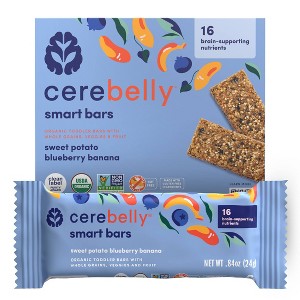 Cerebelly Organic Blueberry Banana Sweet Potato Smart Snack Bars - 4.2oz/5pk - 1 of 4