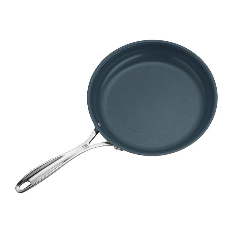 ZWILLING Clad CFX 9.5-inch Stainless Steel Ceramic Nonstick Fry Pan with Lid, 2 of 8