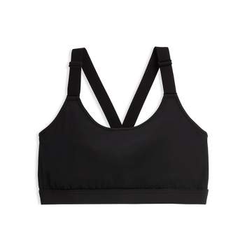 Tomboyx Sports Bra, Low Impact Support, Wirefree Athletic Strappy Back ...