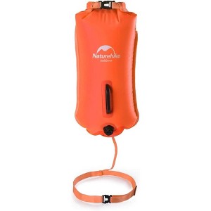 Naturehike 28L Dry Bag High Visible Safety Swim Buoy - Ultralight Dry Bag for Open Water Swimming Kayaking Snorkeling Diving Fishing - 1 of 4