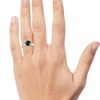 Pompeii3 2 1/2ct Black Diamond Solitaire Engagement Ring 14k White Gold - 4 of 4